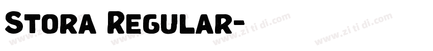 Stora Regular字体转换